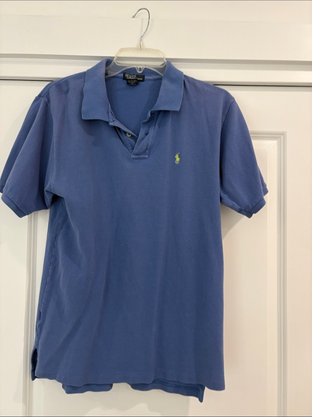 Polo by Ralph Lauren Men's Lavender-Blue Short Sleeve Polo